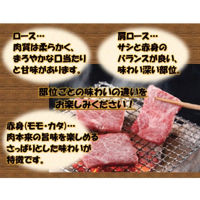 オリーブ牛 肩ロース焼肉 600g