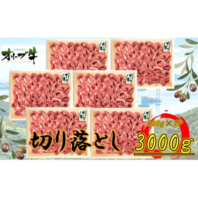 オリーブ牛　切り落とし3000g