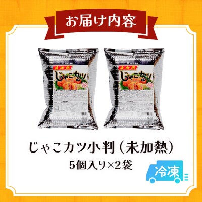 <おがた蒲鉾　じゃこカツ小判(未加熱)5個入り×2袋>　じゃこ天　ソウルフード　おつまみ　郷土料理