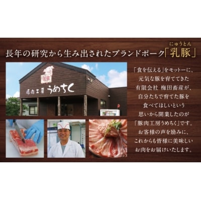 寄附額改定↓↓ 乳豚スライス3種セット(ロース・バラ・モモ各500g)