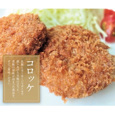 寄附額改定↓↓ 乳豚 餃子50個&コロッケ10個セット