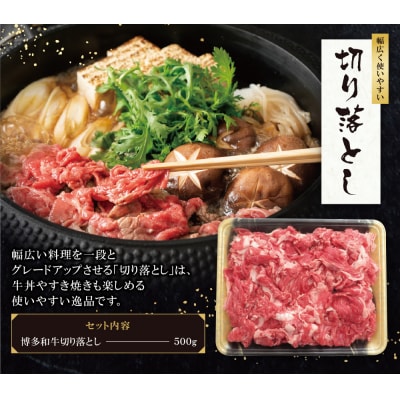 寄附額改定↓↓ 博多和牛 切り落とし500g