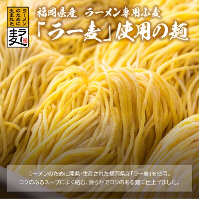 寄附額改定↓↓  福岡県産ラー麦 博多生ラーメンとんこつ味