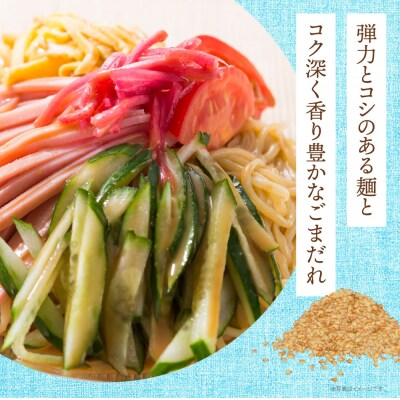 寄附額改定↓↓ 【4～8月発送】福岡県産ラー麦 冷し中華(ごまだれ付)