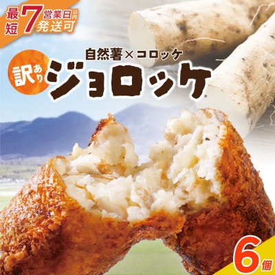 寄附額改定↓↓ 【自然薯×コロッケ】訳あり ジョロッケ 6個セット