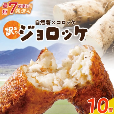 寄附額改定↓↓ 【自然薯×コロッケ】訳あり ジョロッケ 10個セット