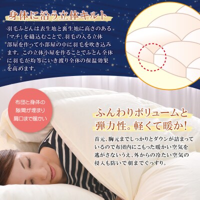 寄附額改定↓↓ アースダウン 羽毛掛布団 ダブルサイズ(umou-0116)