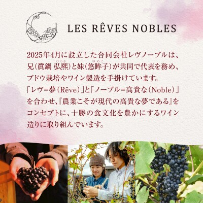 lesrevesnobles レヴノーブル 十勝産赤ワイン