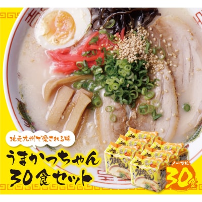 寄附額改定↓↓ うまかっちゃん 豚骨ラーメン 30食セット