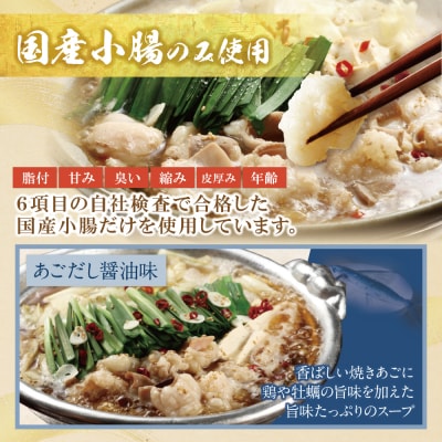 寄附額改定↓↓ 博多若杉 牛もつ鍋(8～10人前)あごだし醤油味