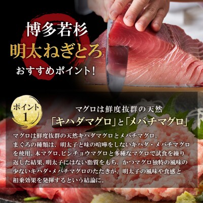 寄附額改定↓↓ 元祖 博多明太ねぎとろ (180g×3)