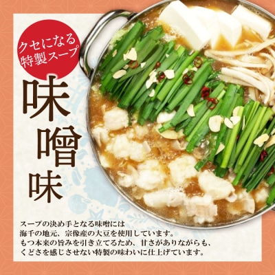 寄附額改定↓↓ 【牛もつ2倍】博多もつ鍋(味噌味)3人前