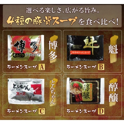 寄附額改定↓↓  博多とんこつラーメン4食