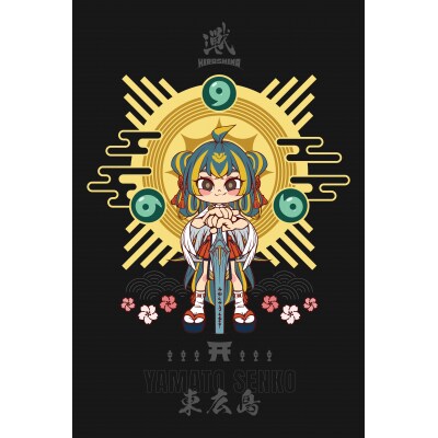 「広島 TEAM iXA」の三種の神器コラボTシャツ feat.白鳥神社(M)
