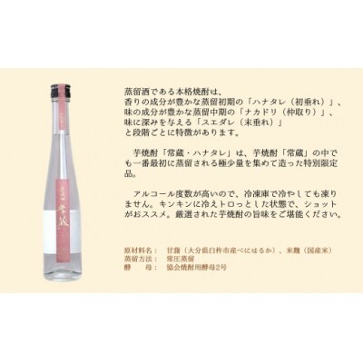 創業150周年記念酒★芋焼酎常蔵「ハナタレ」(300ml)