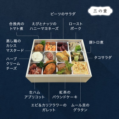 おせち 洋風 解凍不要 フレンチおせち 三段重 配送地域限定 洋風 rh-ocfox