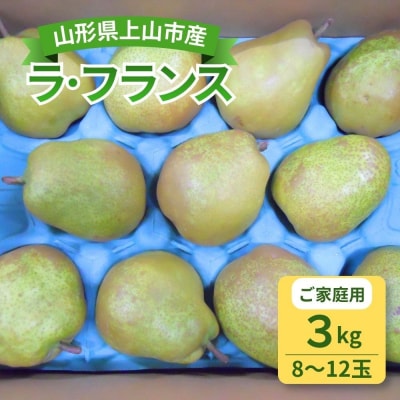 西洋梨(ラ・フランス)3kg　ご家庭用　0017-2615