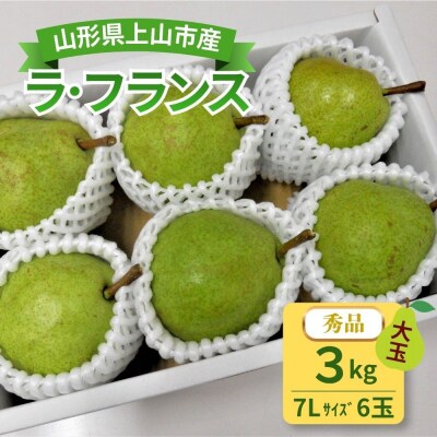西洋梨(ラ・フランス)3kg以上　7Lサイズ　0017-2618
