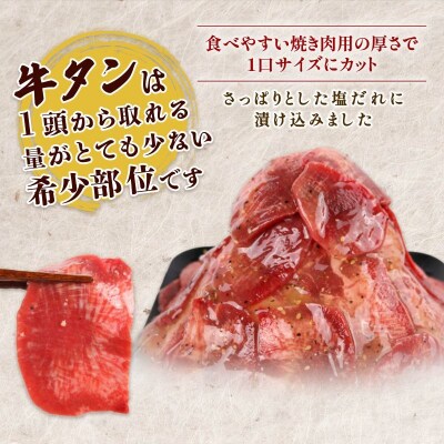 自家製 牛ハラミたれ漬け&牛タンスライス味付け 200g×2ずつ 計800g