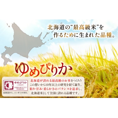 令和7年 北海道産 ゆめぴりか 無洗米 2kg 2袋 計 4kg 6回 定期便 [12260940]