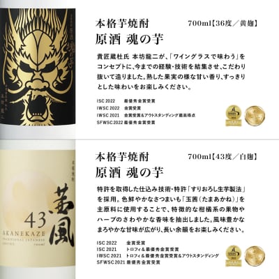 【本坊酒造】貴匠蔵 ISC最優秀金賞受賞の本格芋焼酎原酒 2本セット プレミア ギフト 贈答