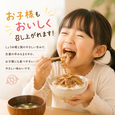 豚のしょうゆ糀生姜焼きセット 三条産和梨でやわらか 計6パック 新潟県産【011S013】