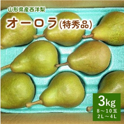 西洋梨(オーロラ)3kg　特秀品　0025-2607