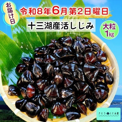 さとうしじみ屋の十三湖産活しじみ(大粒1kg) [0812]
