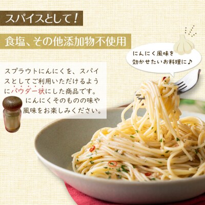 スプラウトにんにくパウダー2種セット　 国産スプラウトにんにく使用、食用竹炭使用