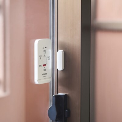 リモコン付き窓用防犯アラーム 2個セット SWA-W2 ホワイト
