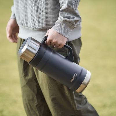 HUGEL 真空断熱マグボトル 1900ml HSB-1900 チャコールグレー