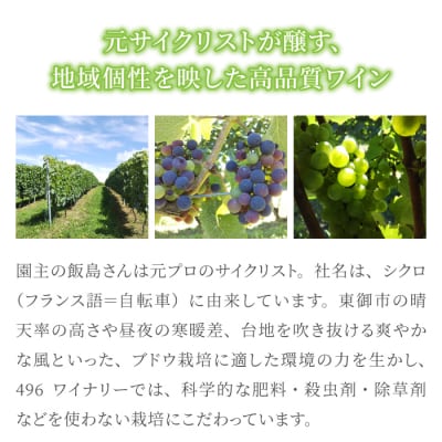 果樹不毛の地。実はワインブドウの好適地だった! 辛口白ワイン|496ワイナリー ソーヴィニヨンブラン