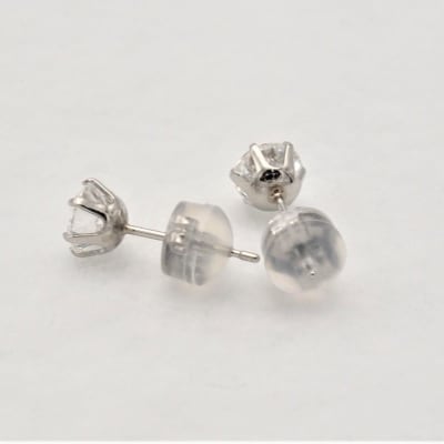 Pt900 プラチナダイヤモンド0.5ct×0.5ctピアス[LD0017]