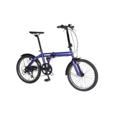BAGGIO　防災対応20型6スピードノンパンク折りたたみ自転車　色:ブルー　自転車 サイクリング 