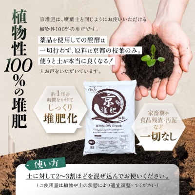 【ヨードクリーン】「京堆肥」20リットル×3袋(計60L)|京都 堆肥 土 人気 おすすめ