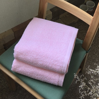 泉州タオル90×150ヒバ抗菌大判バスタオル2枚セット(ピンク) 015B335