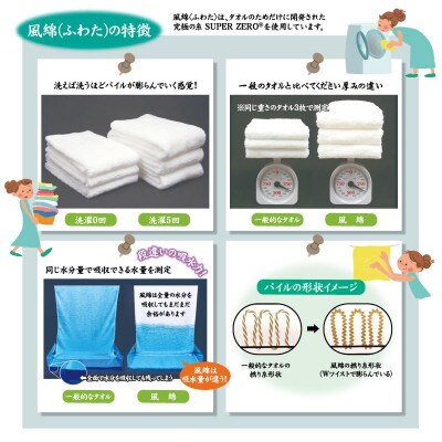 エアコットン風綿スマートバスタオル3枚セット(鉛白) 泉州こだわりタオル　015B262