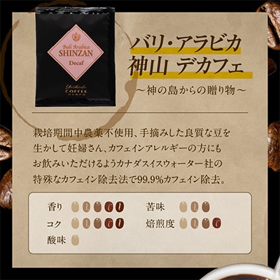バリ・アラビカ神山 デカフェ 120袋 099H1835