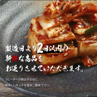 【2025年7月上旬発送】リピーター続出!　はくさいキムチ500g 005A065