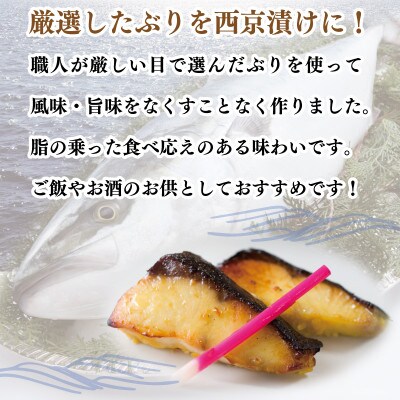 【2025年7月下旬発送】厳選された国産ぶり西京漬け500g! 010B340