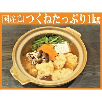 【2023年6月下旬発送】国産鶏のつくね(調理済み)約1kg! 010B351