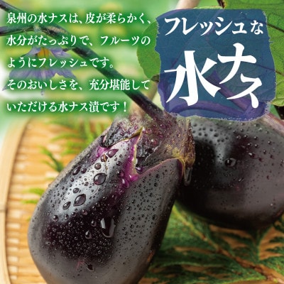 こだわり水ナス漬 4個【国産 旬 おつまみにも】 005A795