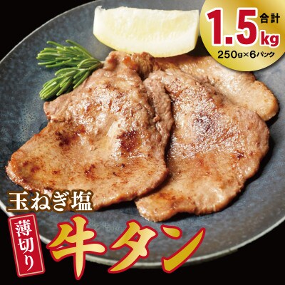 薄切り 特製玉ねぎ塩ダレ 牛タン1.5kg 010B1956