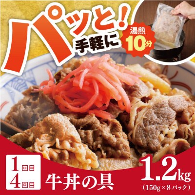 【毎月定期便】丼ぶりの具定期便 【牛丼・豚丼・スタミナ丼 冷凍】全6回