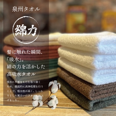 高吸水 フェイスタオル10枚セット これぞ綿力!泉州タオル 010B1372