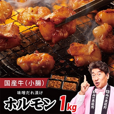 国産 牛肉 ホルモン 1kg 味付けMIX味噌/塩だれ 焼肉 小分け 250g×4