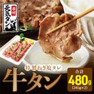 特製ねぎ塩タレ 牛たん 480g(約240g×2)焼肉用 訳あり サイズ不揃い 099H1728