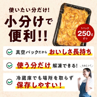 【焼肉屋の定番】シマチョウ 味噌だれ漬け 1.5kg 小分け 250g×6 焼肉用 G1766