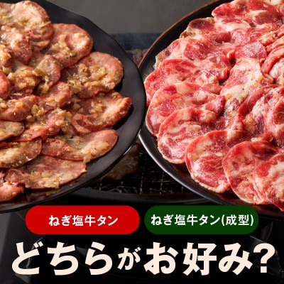 ねぎ塩 牛タン 食べ比べセット 合計 1kg 牛タン 500g/成型牛たん 500g 099H315