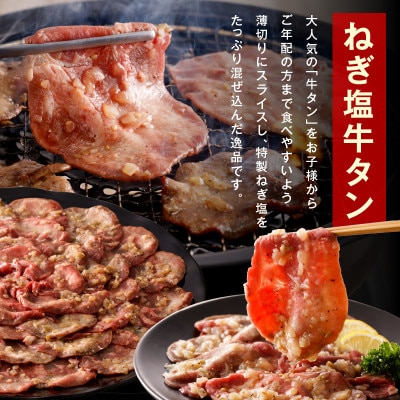 ねぎ塩 牛タン 食べ比べセット 合計 1kg 牛タン 500g/成型牛たん 500g 099H315